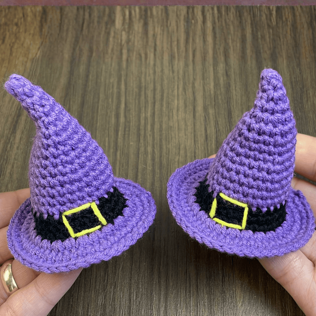 Crochet Witch Hat Pattern For Halloween Decor – Mini Amigurumi Wizard Hat PDF - Hand Trendy