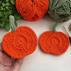 Crochet Pumpkin Coaster Pattern For Fall Decor – Handmade Halloween Table Ornament - Hand Trendy