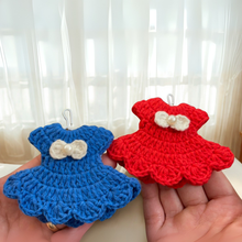 Mini Crochet Dress Keychain Pattern PDF – Cute Amigurumi Bag Charm