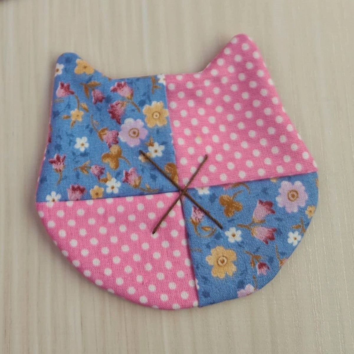 Cat Coaster Sewing Pattern – DIY Fabric Mug Rug Template, Handmade Patchwork Coaster PDF for Beginners - Hand Trendy
