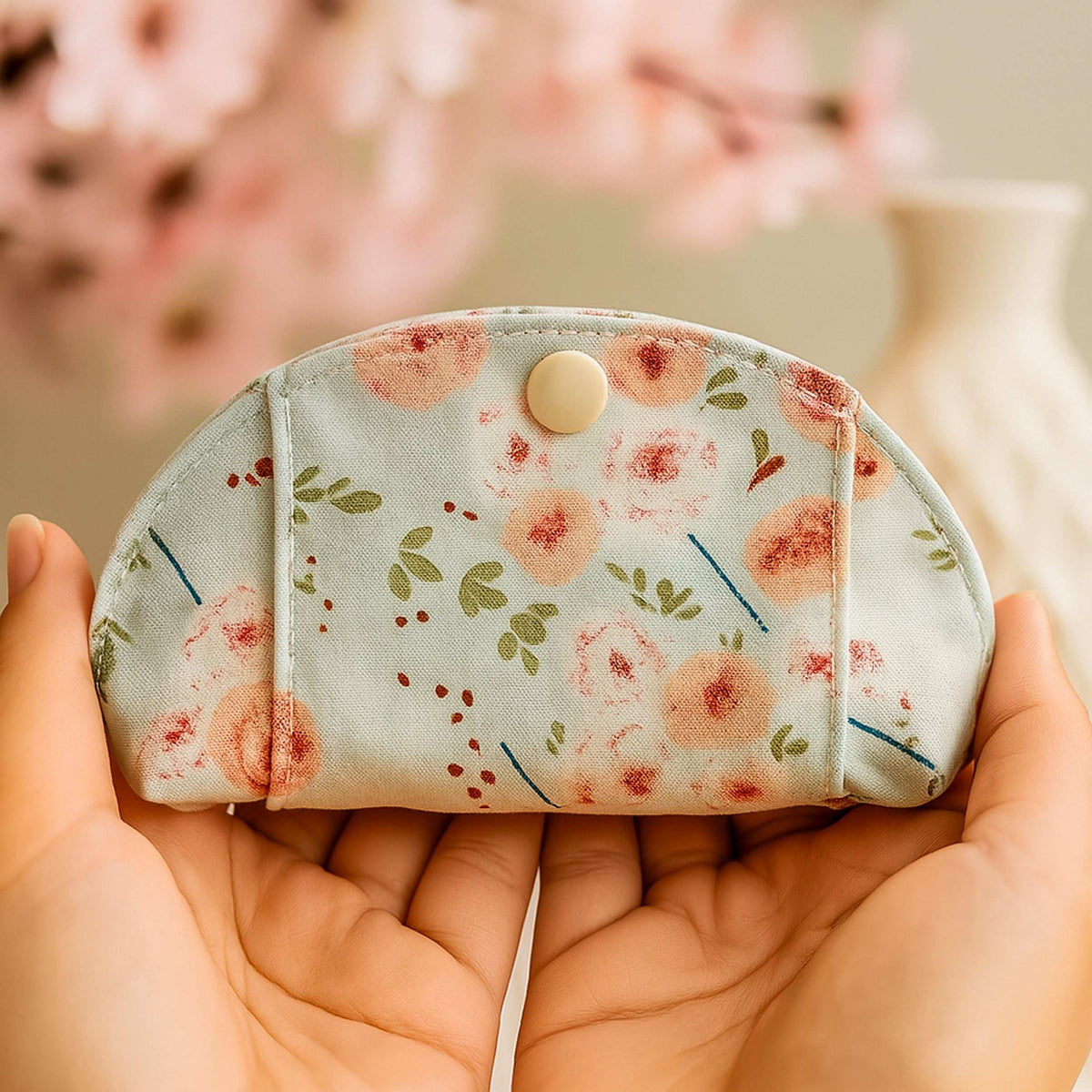 Printable Mini Wallet Sewing Pattern PDF – Small Zipper Pouch Pattern for Coin Purse - Hand Trendy