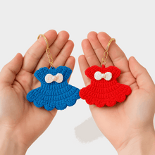 Mini Crochet Dress Keychain Pattern PDF – Cute Amigurumi Bag Charm