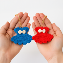 Mini Crochet Dress Keychain Pattern PDF – Cute Amigurumi Bag Charm