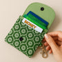 PDF Sewing Pattern for Small Fabric Card Holder Wallet with Keychain