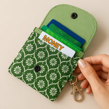 PDF Sewing Pattern for Small Fabric Card Holder Wallet with Keychain