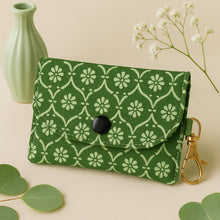 PDF Sewing Pattern for Small Fabric Card Holder Wallet with Keychain