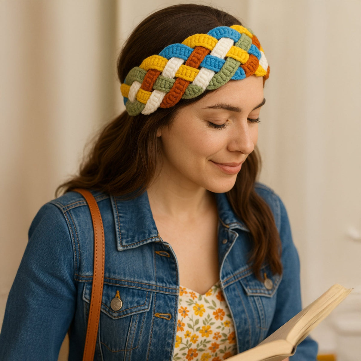 Crochet Headband Pattern, Boho Hair Accessory DIY, Step - by - Step PDF for Beginners - Hand Trendy