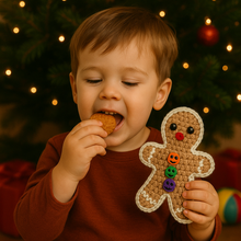 Crochet Gingerbread Man Pattern PDF, DIY Christmas Ornament Tutorial
