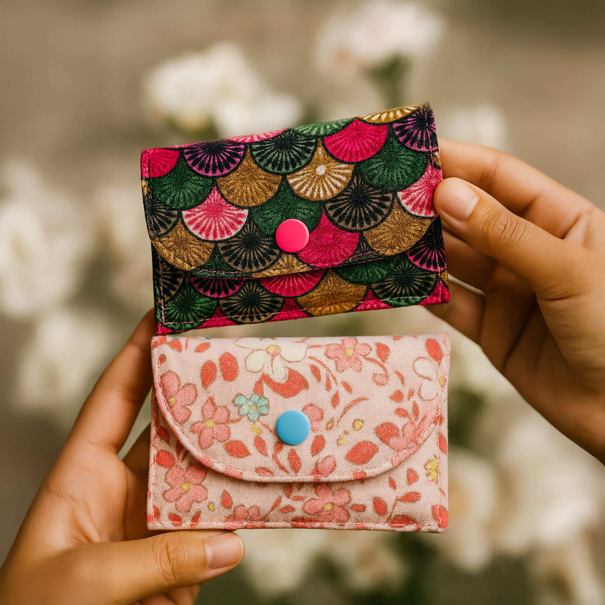 Handmade Wallet Sewing Pattern, Digital Download DIY Fabric Card Holder - Hand Trendy