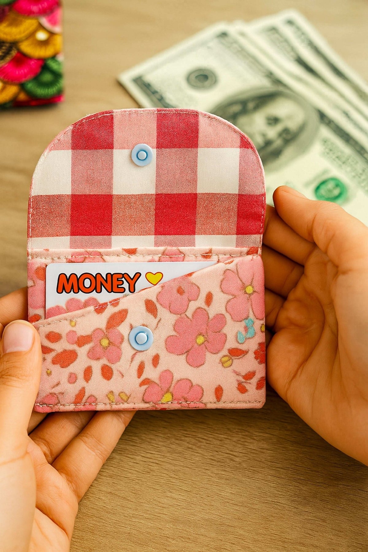 Handmade Wallet Sewing Pattern, Digital Download DIY Fabric Card Holder - Hand Trendy
