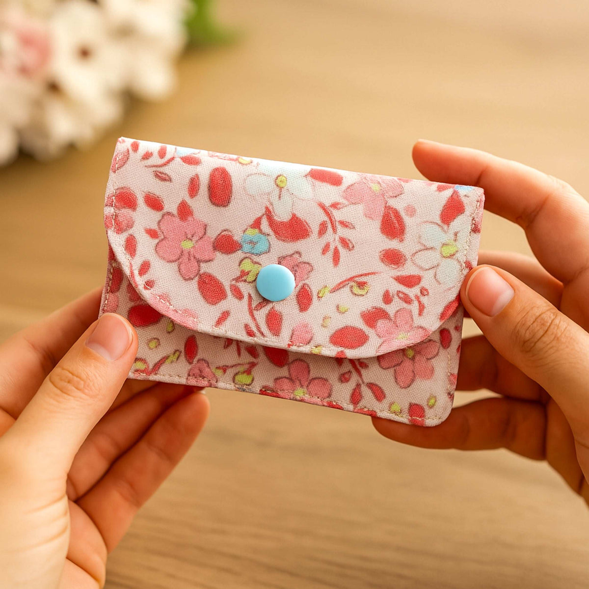 Handmade Wallet Sewing Pattern, Digital Download DIY Fabric Card Holder - Hand Trendy