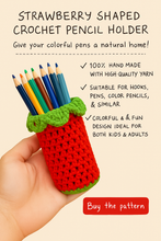 Crochet Pencil Case & Hook Holder Pattern PDF, 3D Floral Storage Pouch, Handmade Organizer DIY