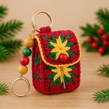Crochet Mini Bag Keychain - Boho Colorful Granny Square Coin Pouch