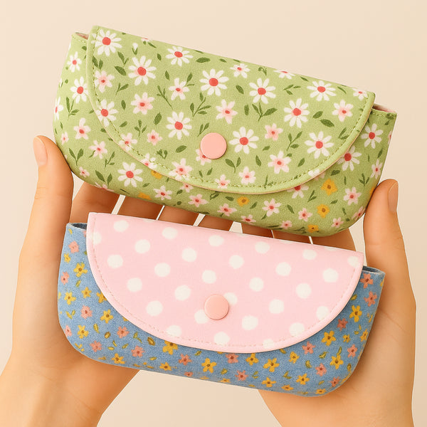 Glasses Case Pouch Sewing Pattern – DIY Fabric Sunglasses Cover Template