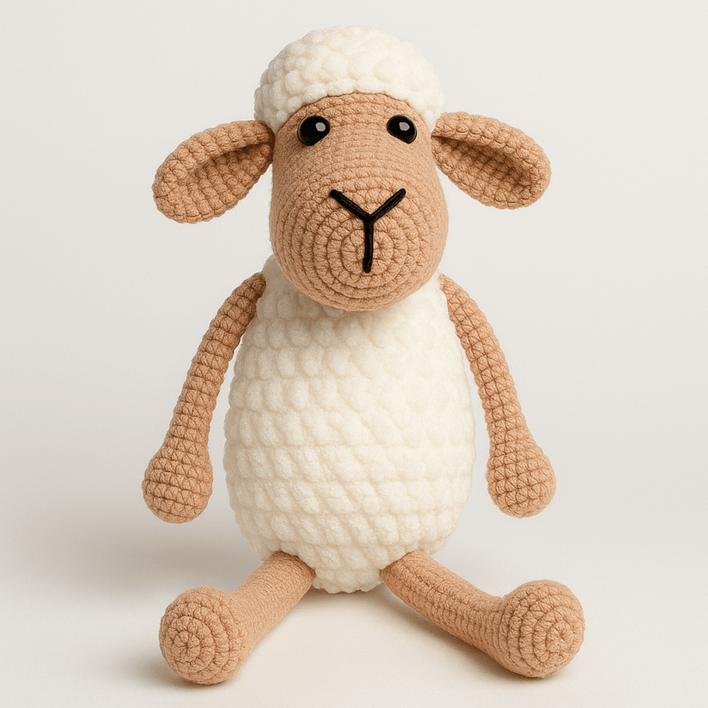 Amigurumi Sheep Pattern PDF, Crochet Plush Lamb Tutorial, Easy Stuffed Animal Pattern - Hand Trendy