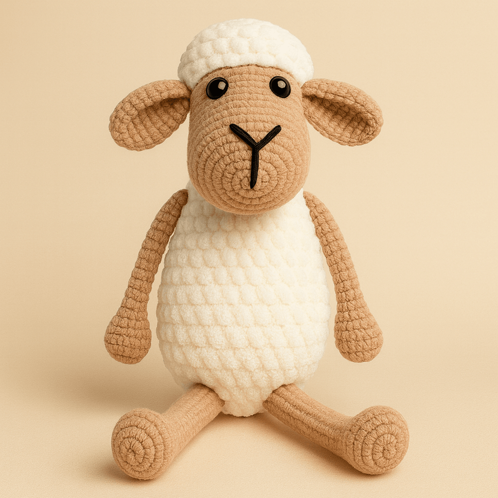 Amigurumi Sheep Pattern PDF, Crochet Plush Lamb Tutorial, Easy Stuffed Animal Pattern - Hand Trendy