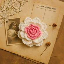 3D Multilayer Crochet Flower Pattern PDF, Textured Floral Applique