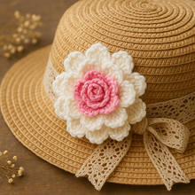 3D Multilayer Crochet Flower Pattern PDF, Textured Floral Applique