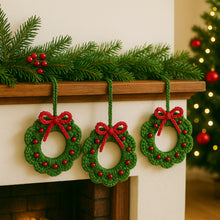 Christmas Crochet Wreath Pattern | Easy PDF | Christmas Tree Decoration