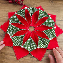 Christmas Poinsettia Candle Mat Sewing Pattern