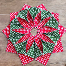 Christmas Poinsettia Candle Mat Sewing Pattern