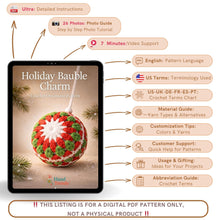 Christmas Bauble Crochet Pattern Hanging Ornament Design For Tree Decor And Seasonal Home Styling