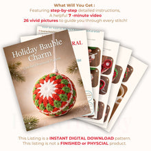 Christmas Bauble Crochet Pattern Hanging Ornament Design For Tree Decor And Seasonal Home Styling