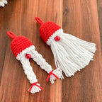 Christmas Gnome Wall Hanging Pattern Crochet PDF Home Decor Scandinavian Style
