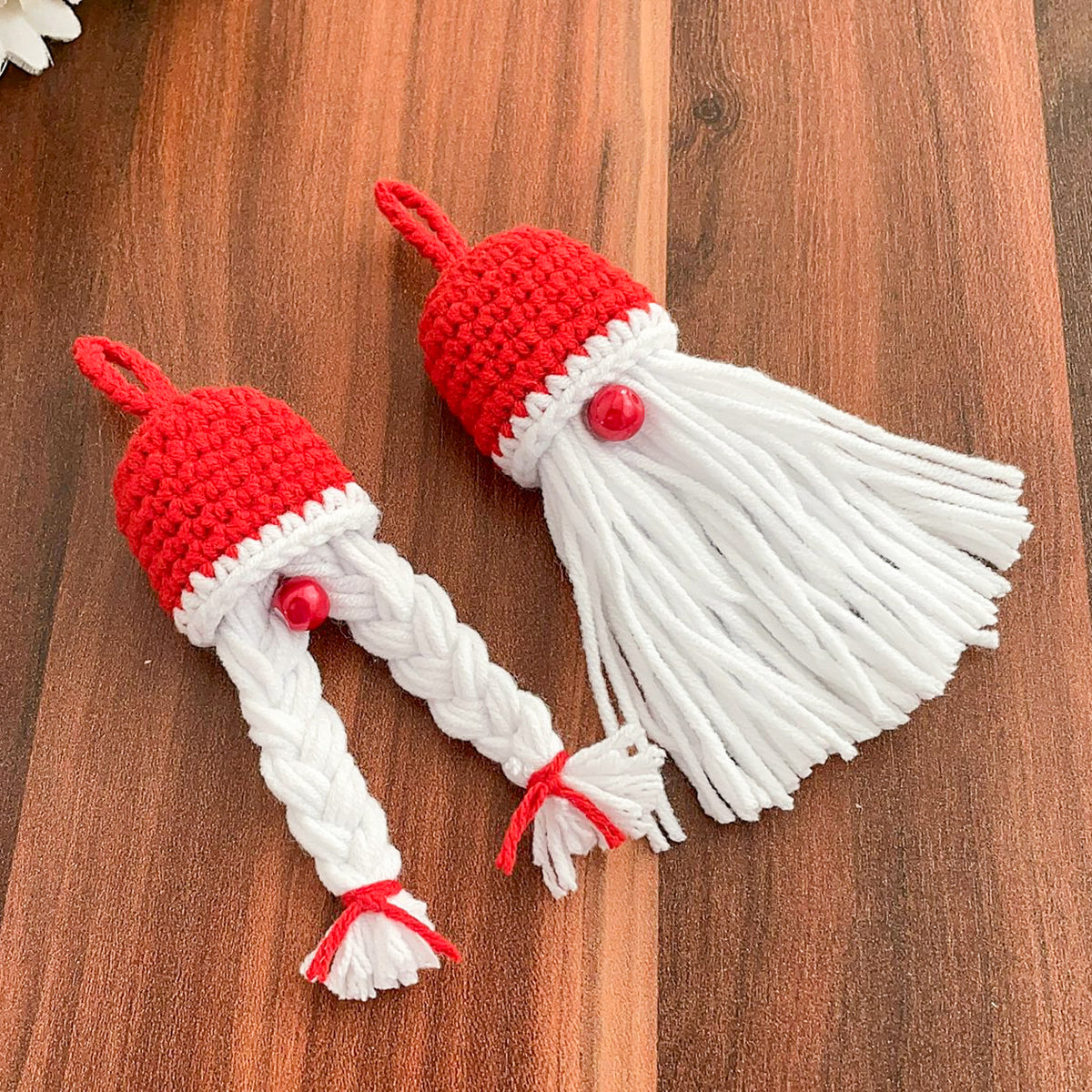 Christmas Gnome Wall Hanging Pattern Crochet PDF Home Decor Scandinavian Style