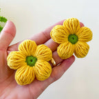 Crochet 3D Puffy Flower Pattern PDF, Textured Bloom Applique Tutorial - Hand Trendy