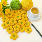 Crochet 3D Puffy Flower Pattern PDF, Textured Bloom Applique Tutorial - Hand Trendy