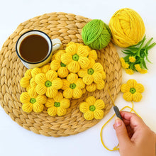 Crochet 3D Puffy Flower Pattern PDF, Textured Bloom Applique Tutorial