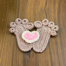 Crochet Baby Feet Applique Pattern PDF, DIY Newborn Footprint Motif - Hand Trendy