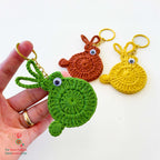 Crochet Bunny Keychain PDF Pattern for Handmade Rabbit Decor and DIY Gift Idea - Hand Trendy