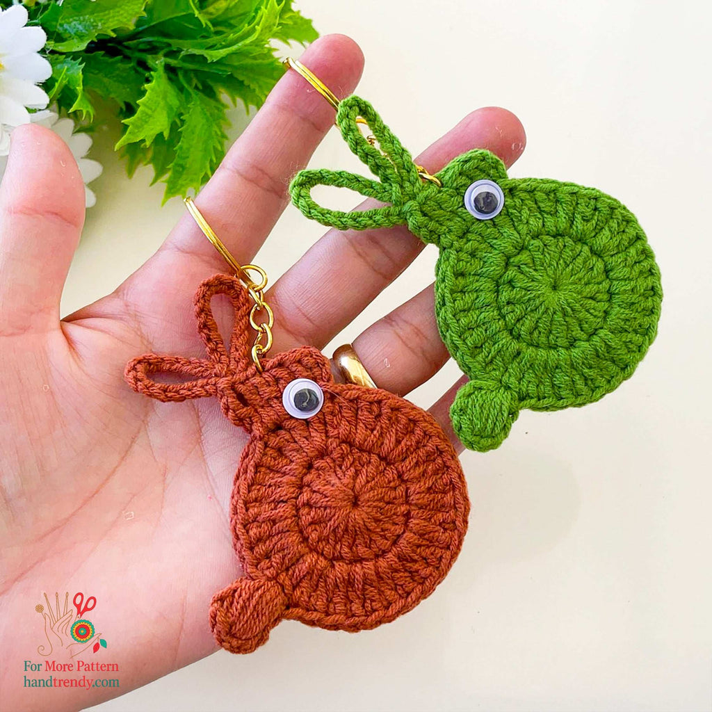 Crochet Bunny Keychain PDF Pattern for Handmade Rabbit Decor and DIY Gift Idea - Hand Trendy