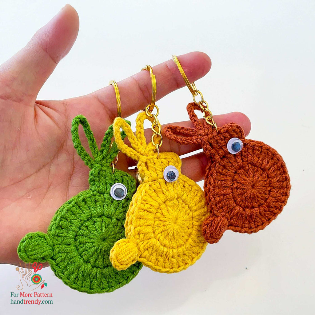 Crochet Bunny Keychain PDF Pattern for Handmade Rabbit Decor and DIY Gift Idea - Hand Trendy