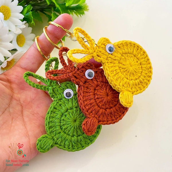 Crochet Bunny Keychain PDF Pattern for Handmade Rabbit Decor and DIY Gift Idea - Hand Trendy