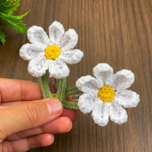 Crochet Daisy Hair Clip PDF Pattern for Handmade Flower Hair Accessory Design - Hand Trendy