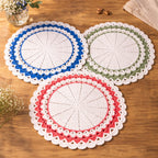 Crochet Round Placemat Pattern PDF, Large Table Mat Design for Farmhouse Kitchen Decor