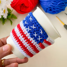 Crochet American Flag Bow Pattern PDF, Patriotic Hair Bow Design, Fourth Of July Accessory