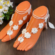 Crochet Barefoot Sandal PDF Pattern for Weddings