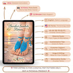 Crochet Barefoot Sandals Pattern PDF, Boho Foot Jewelry Design, Summer Beach Accessory