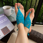 Crochet Barefoot Sandals Pattern PDF, Boho Foot Jewelry Design, Summer Beach Accessory