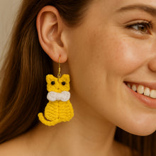 Crochet Cat Earrings Tutorial PDF- Unique Present for Cat Lovers