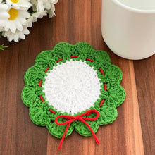 Crochet Christmas Coaster Pattern – Festive Holiday Table Decoration PDF