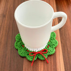 Crochet Christmas Coaster Pattern – Festive Holiday Table Decoration PDF - Hand Trendy