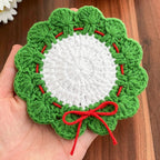 Crochet Christmas Coaster Pattern – Festive Holiday Table Decoration PDF - Hand Trendy