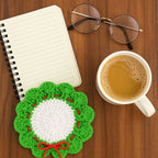 Crochet Christmas Coaster Pattern – Festive Holiday Table Decoration PDF - Hand Trendy
