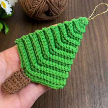 Crochet Christmas Tree Ornament PDF Pattern for Handmade Holiday Decor Gift Idea