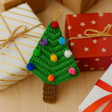 Crochet Christmas Tree Ornament PDF Pattern for Handmade Holiday Decor Gift Idea